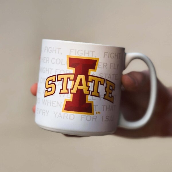 RFSJ Iowa State Fights White Tailgater Mug (20oz)
